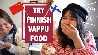 CHINESE TRYING FINNISH VAPPU FOOD (Tippaleip&auml; & Sima)/试吃芬兰劳动节特色食物
