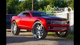 Kandy Red Camaro Sitting on 32