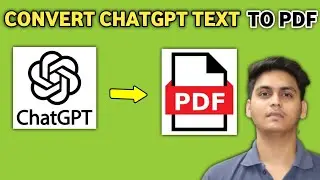 Как сохранить разговоры Chatgpt в формате PDF | Текст Chatgpt в формате PDF Кайсэ Банайе