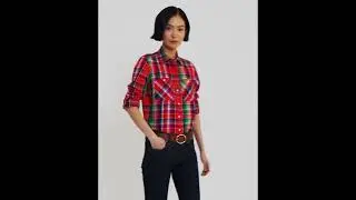 LAUREN Ralph Lauren Cotton Madras Shirt SKU: 9807002