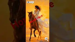 Horse Race Short videos # Yt short videos #YouTube short videos # Cute Girl race#