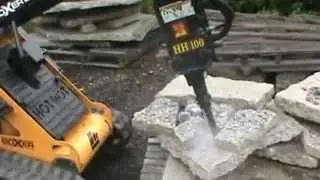 Huskie HH100 Mini Skid Steer Hammer Hydraulic For Toro Dingo Mini Skid Steer For Sale Mark Supply Co