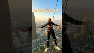 ₹10000! AED 450 !Walking on the Edge of Dubai&rsquo;s Skyscrapers! 🫣🫣 #shorts #skywalker