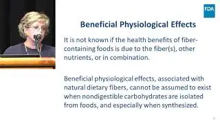 ILSI NA: Definition and labelling of Dietary Fiber (Dr. Paula Trumbo, FDA)