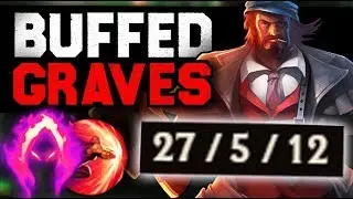 RIOT HAS MADE THE BIGGEST MISTAKE EVER.... BUFFED GRAVES + DARK HARVEST = 1v9 CARRY EVERY GAME