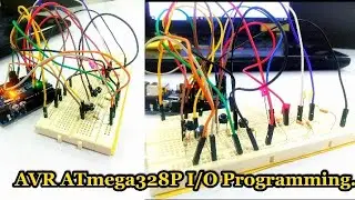 How to Control LED Lights with a Push Button using AVR ATmega328P I/O Ports