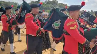 Mizoram Police pipe band party | Passing out parade