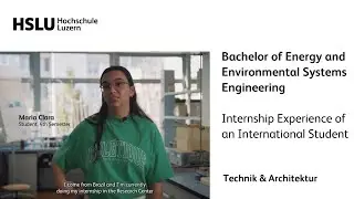 BSc Energy and Environmental Systems Engineering: Internship Experience of an International Student