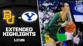 #18 Baylor vs. BYU Extended Highlights | 2025-26 Big 12 Women's Basketball