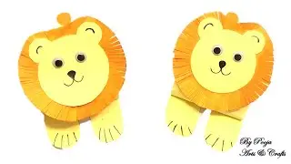 The Lion King🦁 | How To Make Paper Lion Craft | Easy Paper Lion Craft | Easy School Craft Activity