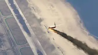 Malaysian Boeing 737 Insane Hard Landing  !  - GTAV #shorts
