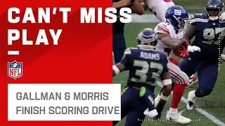 Wayne Gallman Breaks Away for a Big Gain & Alfred Morris Punches in the TD