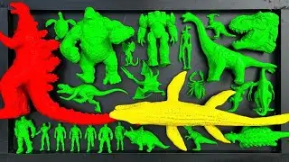 Dinosaurs Jurassic World Dominion:T-Rex, Siren Head, King kong, Giganotosaurus, Godzilla, Skibidi