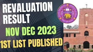 DU SOL Revaluation Result Nov Dec 2023 exam First List Publish | SOL Revaluation Result dec 2023