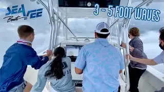 Sea Vee 370z Racing Through Big Waves at Port Everglades
