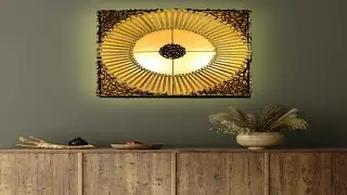 Bamboo Rattan Square Wall Lamp #HANDMADE