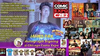 Lightning James Pax promo video for Chicago C2E2 Comic Expo on April 27-28, 2024