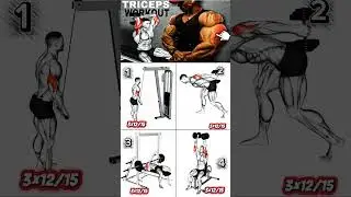 triceps workout at Gym | best triceps workout | triceps exercises |Build bigger Triceps || #arm