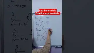 les limites usuelles de la fonction exponentielle #maths #terminal #education #mathematics