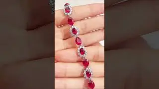 Do you get a ruby bracelet from a friend for your birthday?#messijewelry  #ruby #jewelry #bracelets