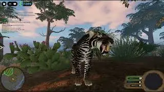 Jogando de smilodon com os meus amigos! -- Ecos: La Brea / Roblox (Parte 2)