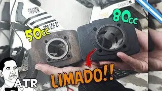 CILINDRO 80cc LIMADO!! para el ZANELLA + PRUEBA (UN MISIL)