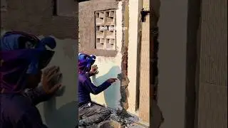 Wall corner plastering method #building #construction #plaster