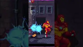 Iron Man Unleashes Energy Blasts, Defeating Enemy Waves!
