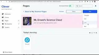 Linking a Canvas Assignment to your Clever Teacher Page