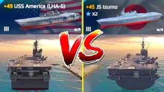 USS AMERICA VS JS IZUMO - Modern Warships