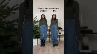 Styling Tips For Baggy Jeans Winter Edition 😍❄ #outfitideas #outfit #fashion #outfitideas