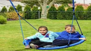 A must-have product! HOMCOM large children's removable garden nest swing �100x180 cm blue