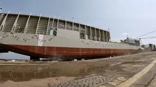 New Container Barge Launched for Matson