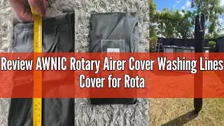 Review AWNIC Rotary Airer Cover Washing Lines Cover for Rotary Clothes Dryer Cover Tear Resistant Ox