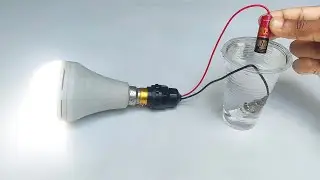 How To Generate Free Electricity Energy From Pencil Battery With Water At Home |Generate Free Energy