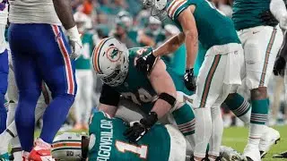 Dolphins receiver carted off field after frightening helmet-to-helmet collision during game against.
