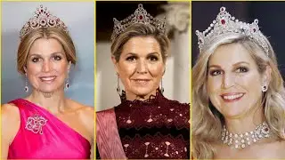 Queen Maxima Most Stunning Tiaras Collection #fashion