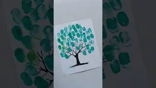 Tree 🎄 Art  by Fingerprint #shorts #youtubeshorts