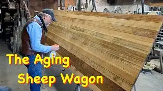 Blending New Wood with the Old Sheep Wagon | Engels Coach Shop