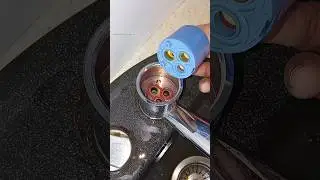 An Experienced Plumber gave me advice! How to easily fix a leaking faucet yourself. #shorts #diy
