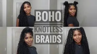 BOHO KNOTLESS BRAIDS | WATERWAVE BULK HAIR EXTENSIONS | YWIGS