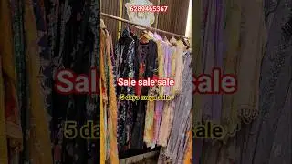 Sale Sale sale|Mega 5 Day Sale coming|Ready-made Cotton/Chiffon embroidered suits|#shorts #patchwork