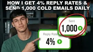 How I get 4% reply rates & send 1,000 cold emails daily