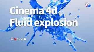 Fluid explosion in cinema4d#cinema4d #redshift3d #xparticles