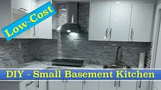 Basement Renovation DIY Project: Building a Low-Cost Small Basement Kitchen in 3 Weeks.