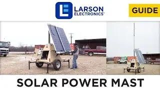 600 Watt Solar Power Generator with Light Tower Mast