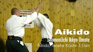 Aikido Technique Shomenuchi Ikkyo Omote by Tanaka Kouichi 7. Dan Aikikai