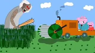 Peppa Pig Zombie Apocalypse, Daddy vs Peppa Face GIANT Granny At House?? | Peppa Pig Funny Animation