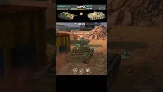 T-55AMD-1 Destroyed WZ-211 Tank 🔥| MWT Tank Battles | Modern Warships Tank #Shorts