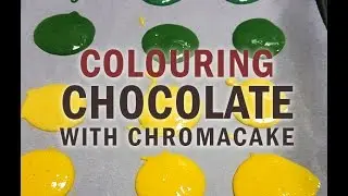 Make Vividly Coloured Chocolate using Chromacake Concentrated Powders